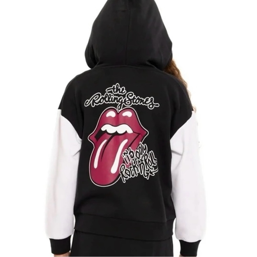 NWT Rolling Stones Rock-and-Roll Zip-up Hooded Sweatshirt